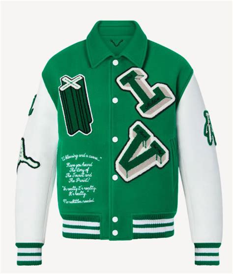 green louis vuitton coat|louis vuitton varsity jacket price.